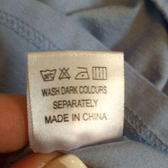 Diosun light blue halter tank top, cotton blend, lightweight, UNC Tarheels M - Picture 6 of 6